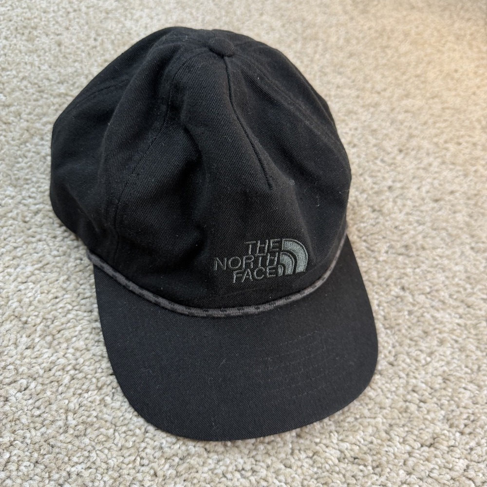 The North Face Hat Cap Strap Back Mens One Size Black Twill Outdoor Hiking